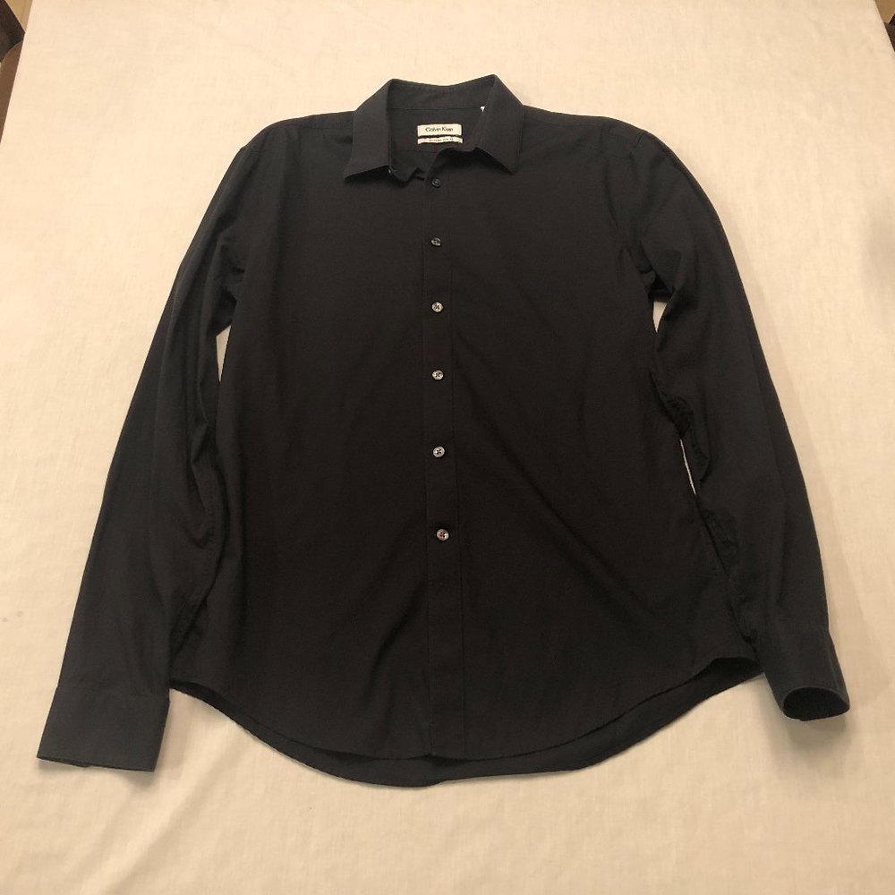 Calvin Klein Extreme Slim Fit Button Down Dress Shirt Men's Size 15 1/2 …